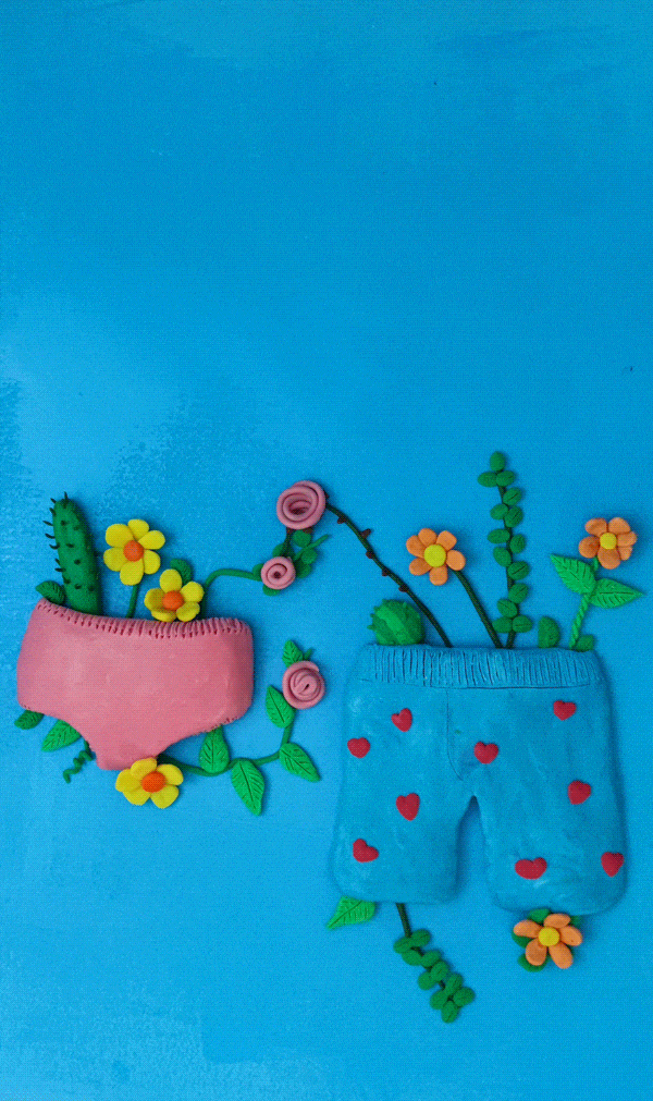 Video/ gif en pâte à modeler stop motion