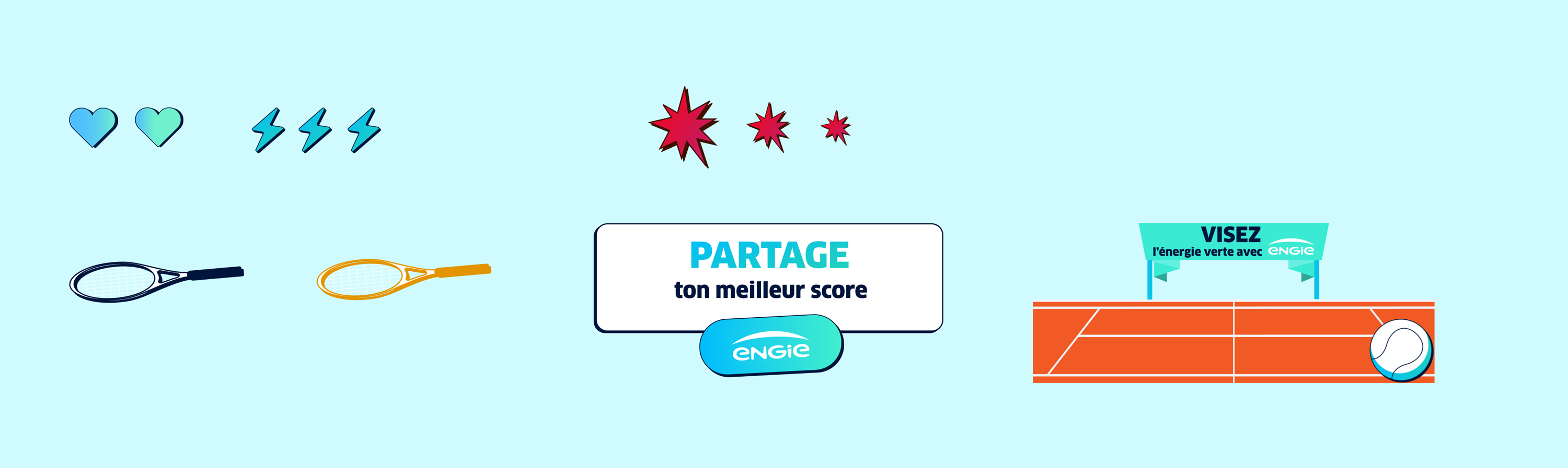 Asset des éléments graphiques créés pour le jeu 