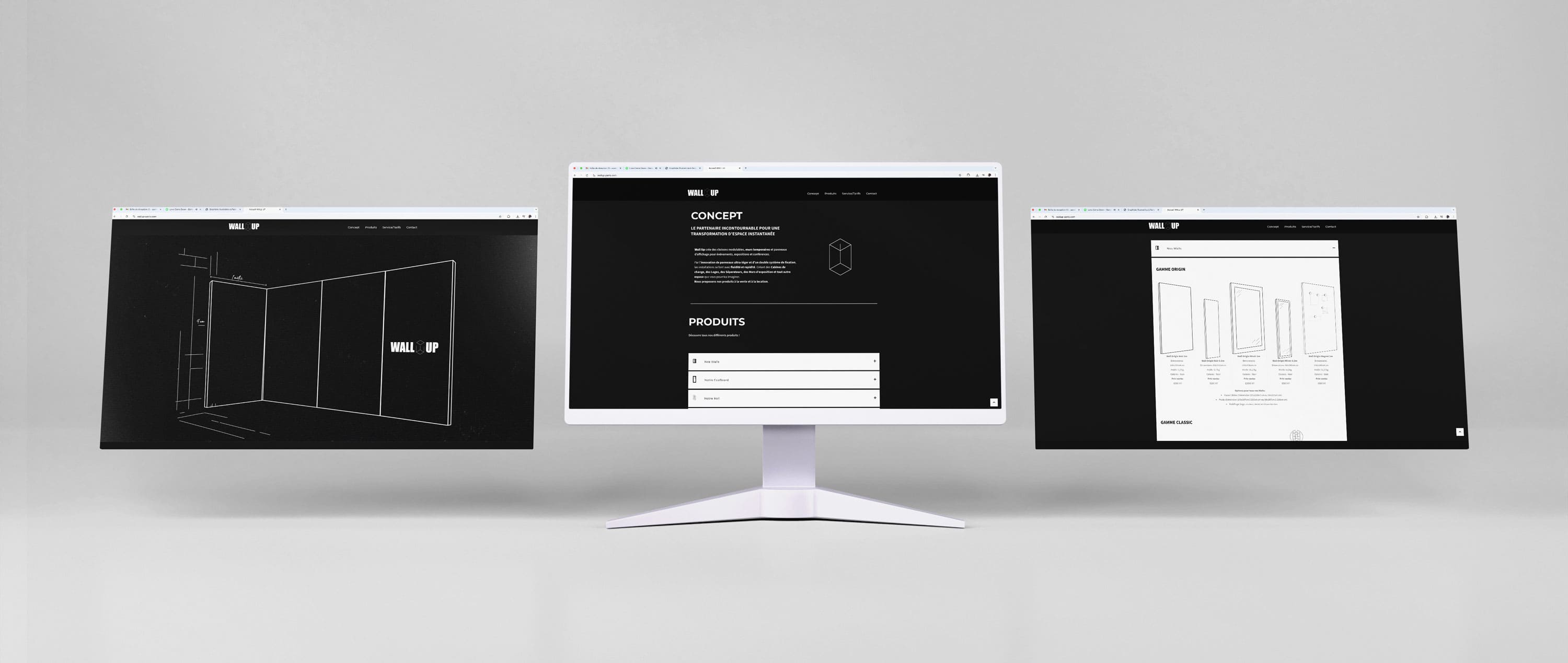 Site web pour wall up 