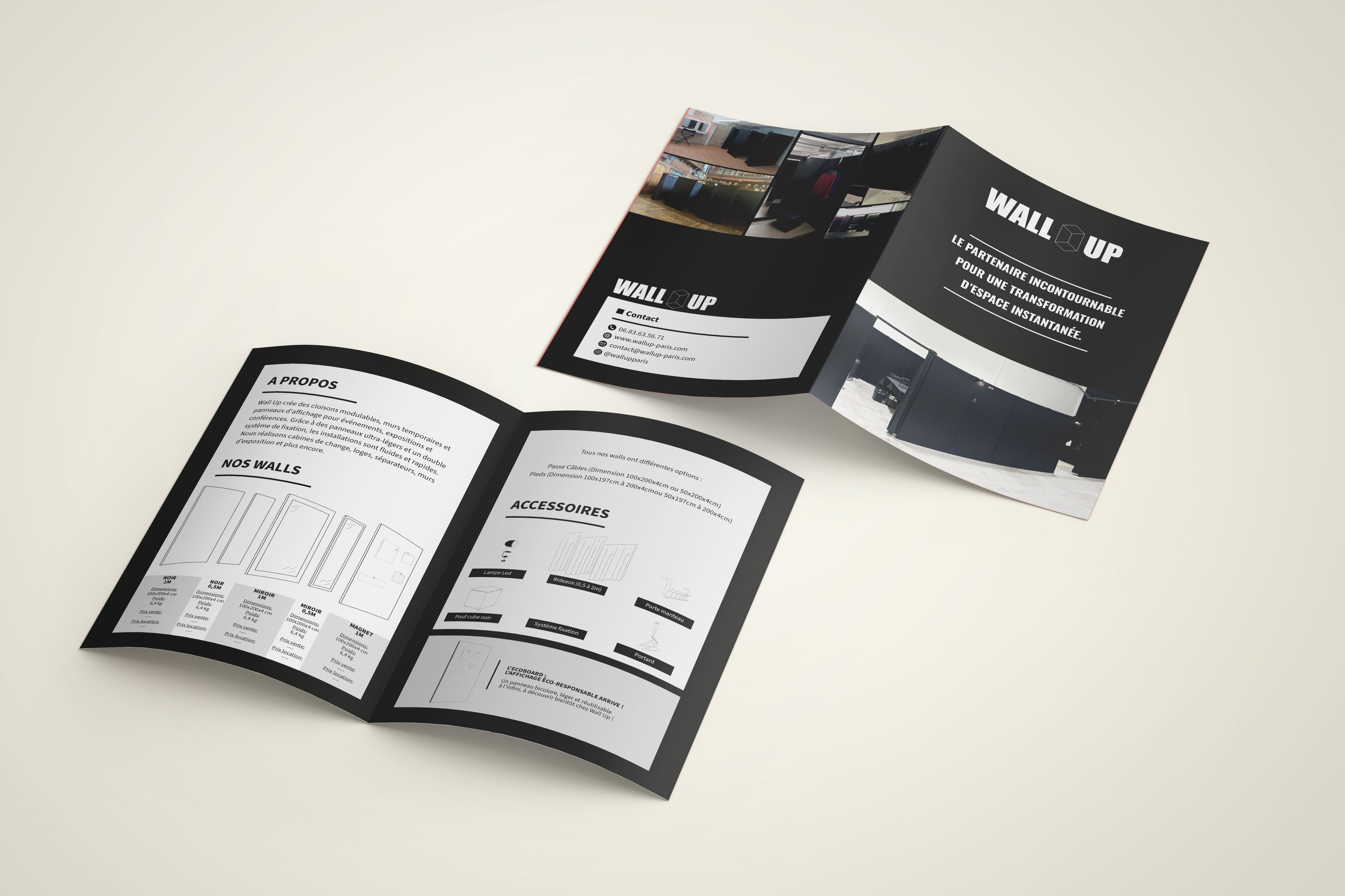 Dépliant pour Wall up par Aurélia Picq