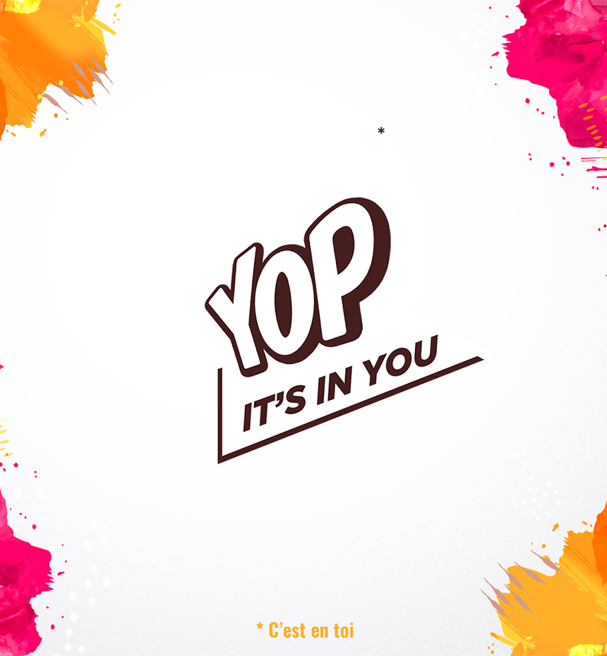 Projet web design pour la marque YOP©