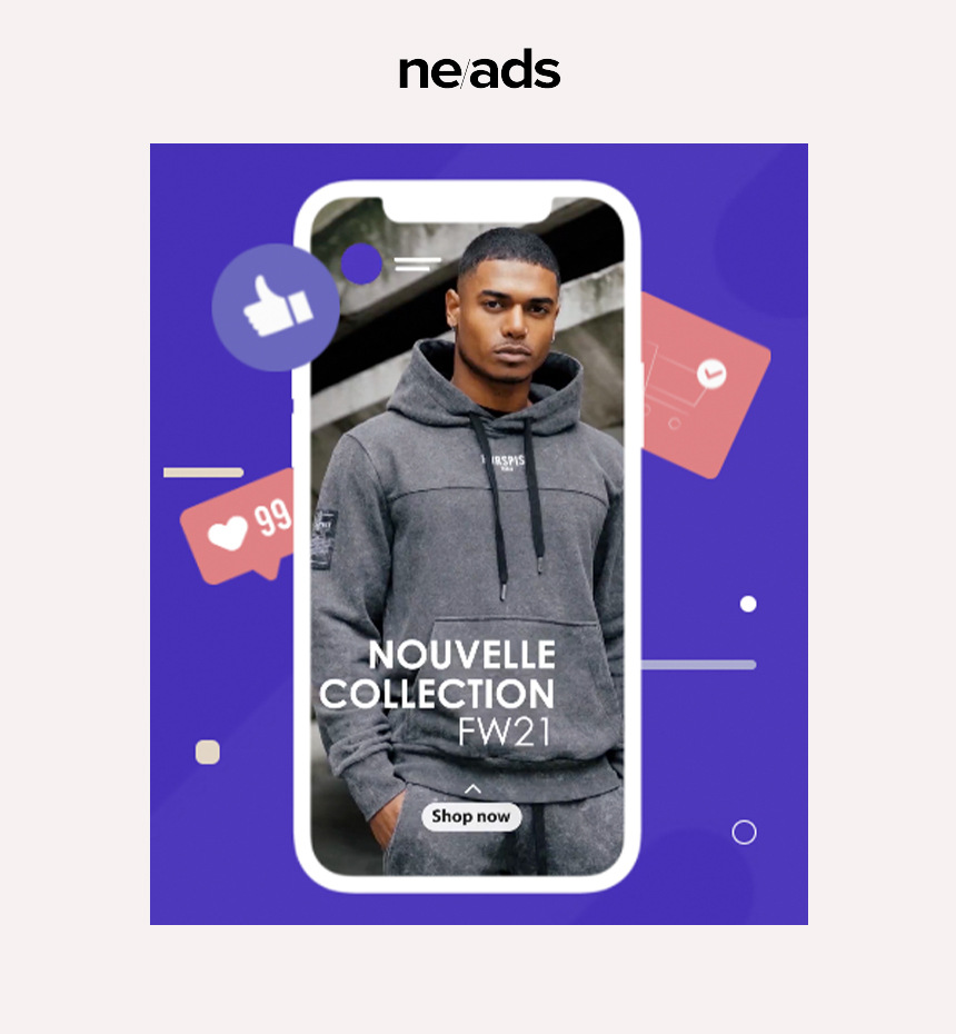 image lien vers projet agence Neads, création de vidéos sur réseaux sociaux pour différentes marques