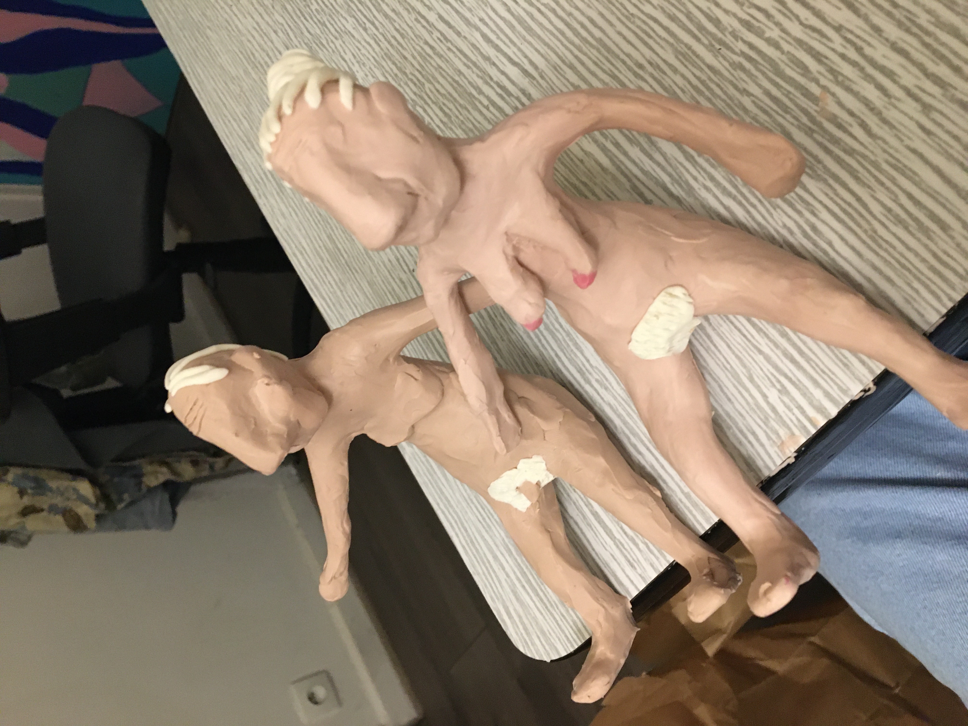 image d'un couple en pâte à modeler